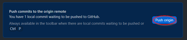 GitHub Desktop Push