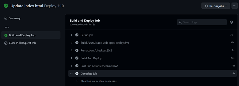 GitHub Workflow Details