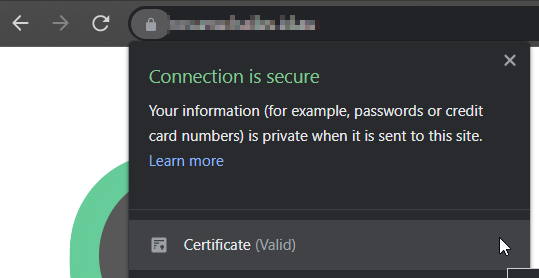 WebApp now showing as secure