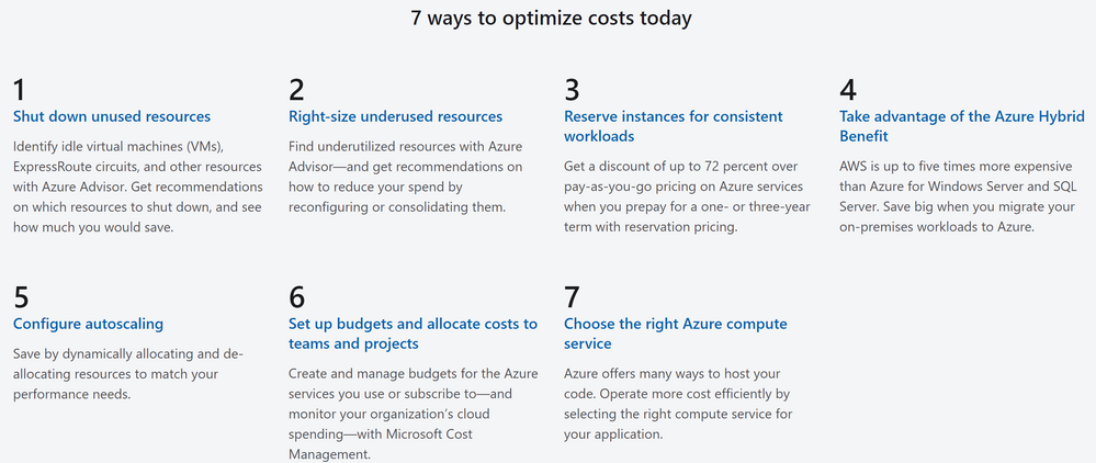 7 ways to optimise costs